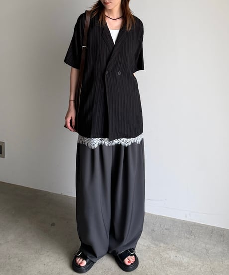 tailored double button shirt