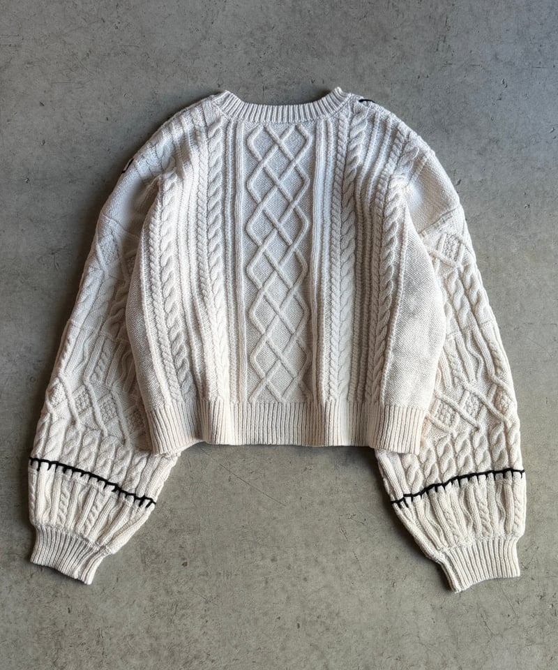 hand stitch cable knit【予約商品】 | ARULLE