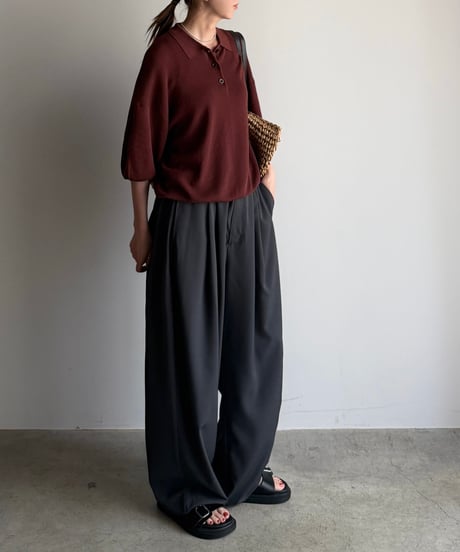 summer knit polo