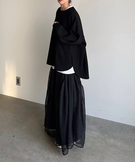 organdy flare skirt