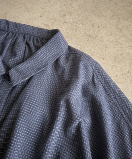 back shirring check shirt【一部予約】