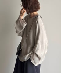 sheer layered pullover