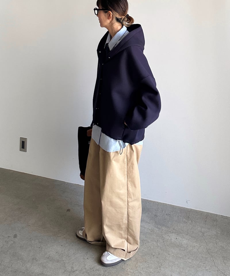 smooth chino wide pants | ARULLE smooth chino wide pants | ARULLE