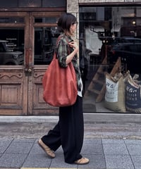big leather tote bag【一部予約】
