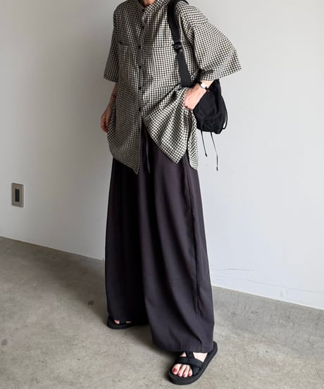 linen blend relax pants