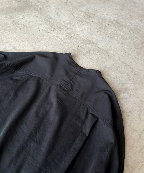 stand collar boyish shirt〈plain〉