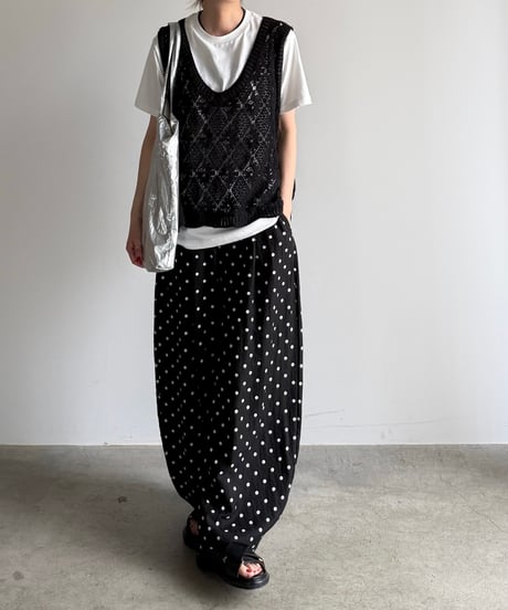 knit lace vest