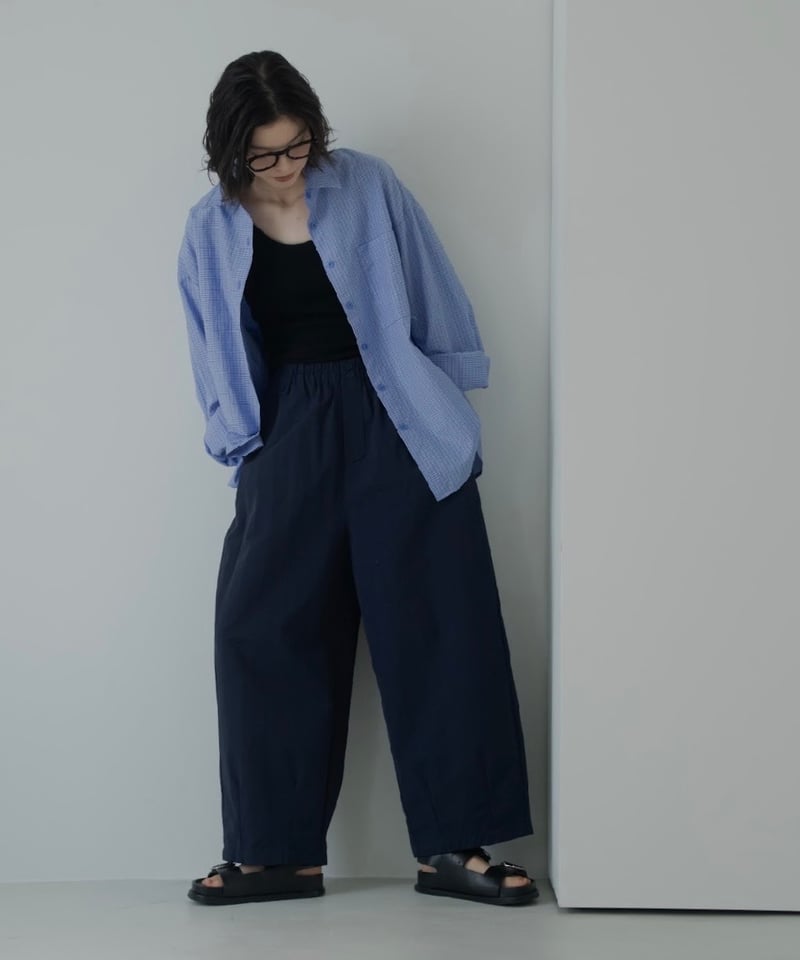 loose tapered wide pants | ARULLE