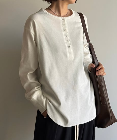 rib henley neck PO