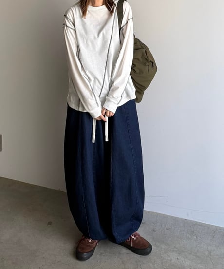 lock stitch long t-shirt