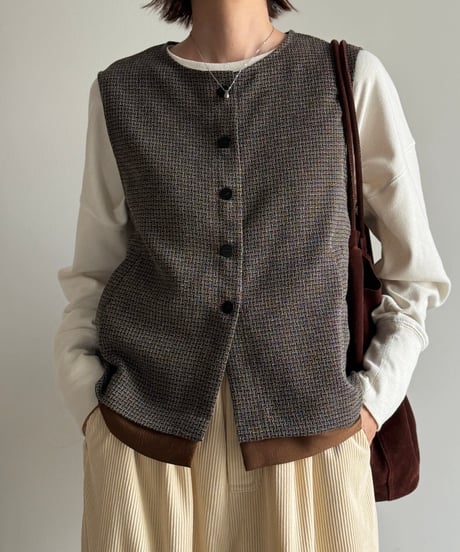 long rib sleeve pullover〈plain〉