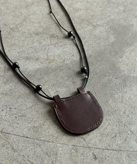 leather motif necklace【一部予約】