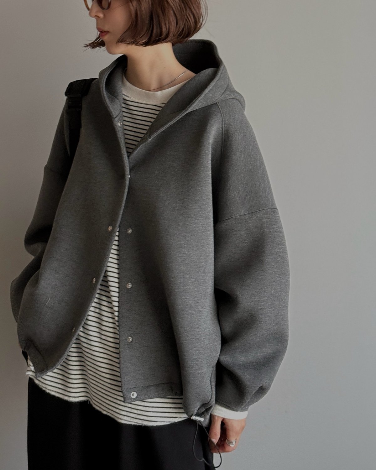 ARULLE front snap diver blouson