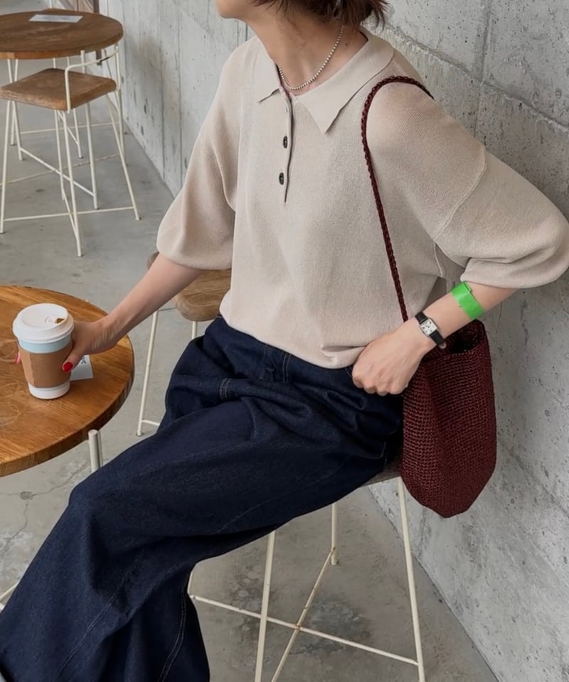 トップス WINDANDSEA SUMMER KNIT POLO SUMMER KNIT POLO – WIND AND SEA