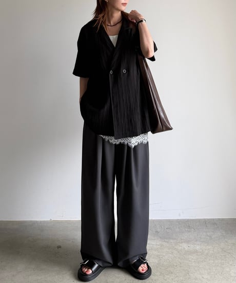 tailored double button shirt