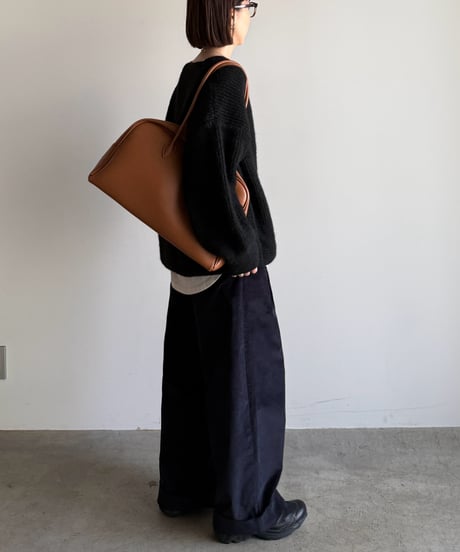 wide straight corduroy slacks