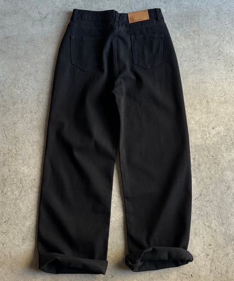 urban straight black denim