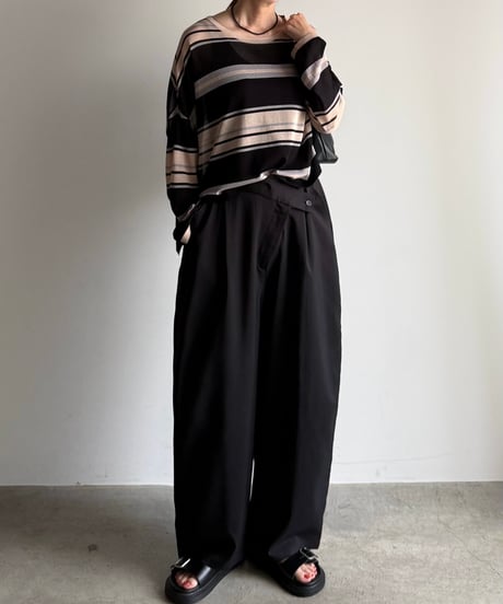 cool touch multi border knit