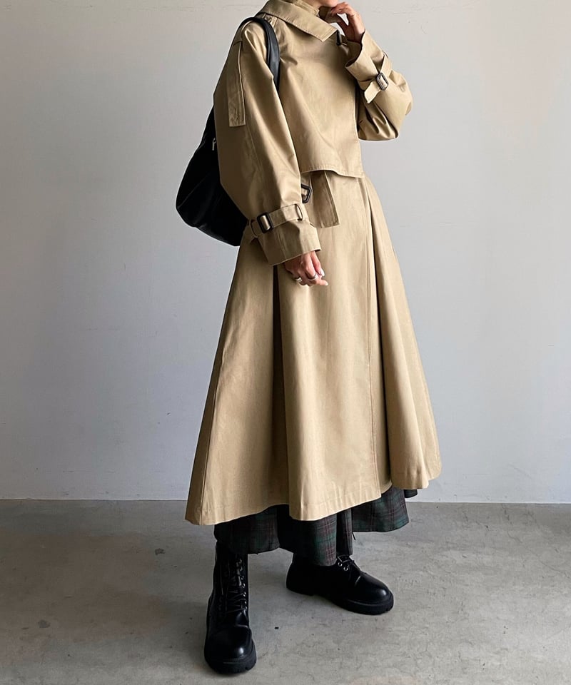 cape york stand collar coat | ARULLE