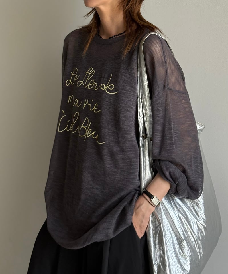 トップス Goo graphic sheer cut sew | ARULLE