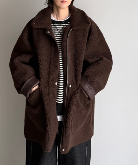 reversible mouton coat