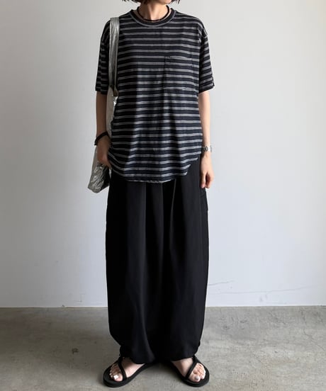 sheer border knit t-shirt