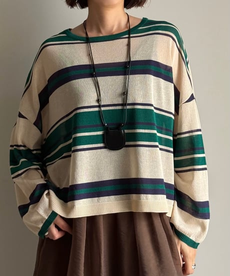 cool touch multi border knit
