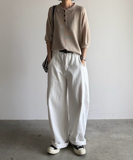summer knit polo