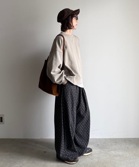 petit flower relax pants