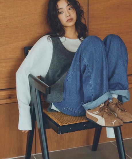 long rib sleeve pullover〈plain〉