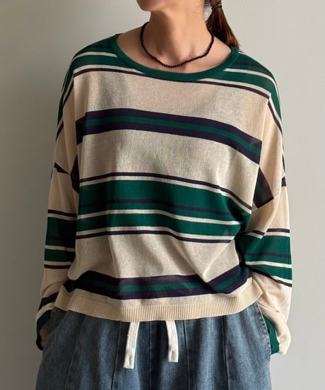 cool touch multi border knit