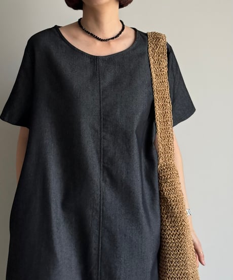 denim long one piece