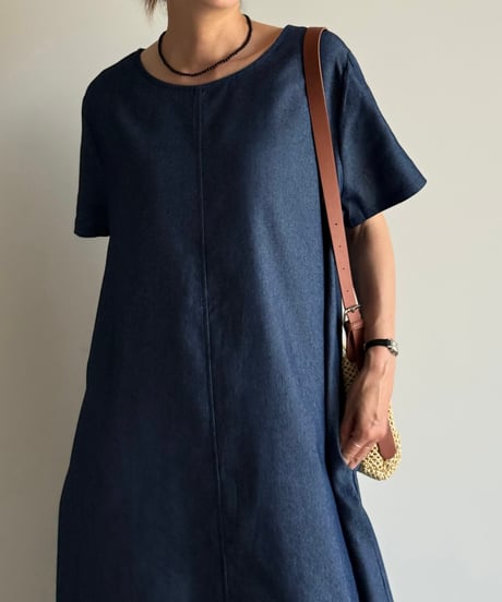 denim long one piece