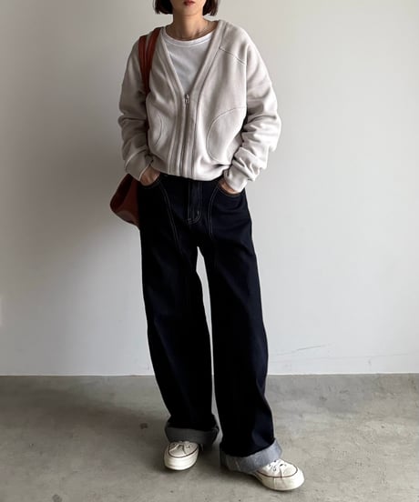 front stitch straight denim