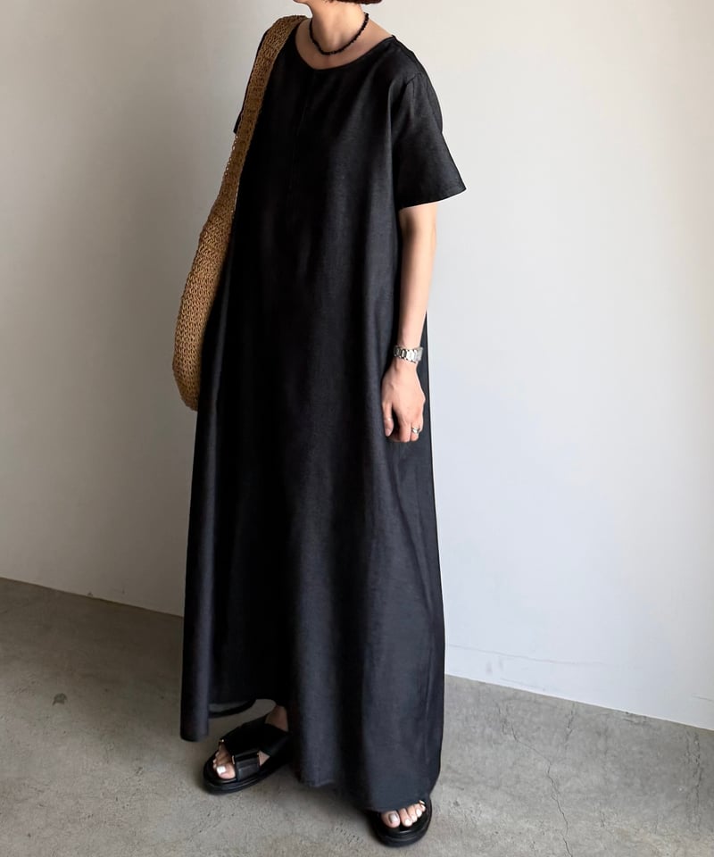 denim long one piece | ARULLE