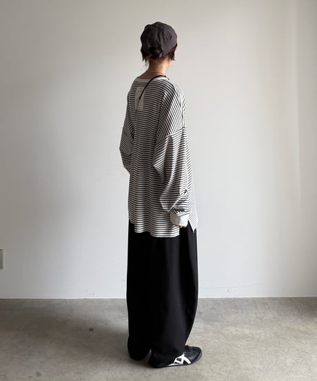 stripe back tag t-shirt