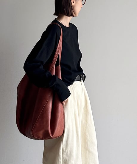 big leather tote bag【一部予約】