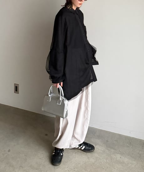 tulle over gauze shirt