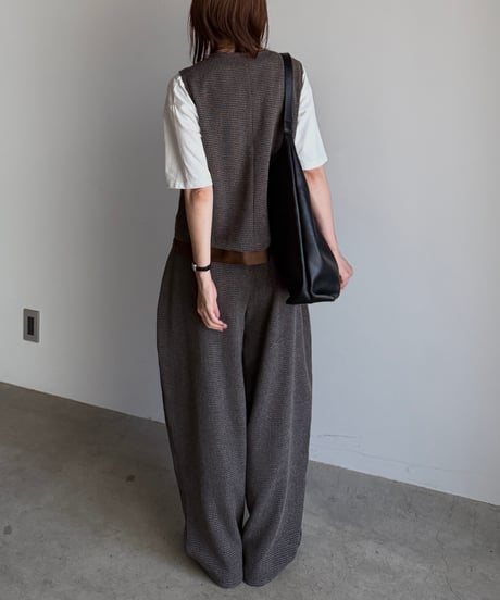 cocoon tweed pants (set up対応)