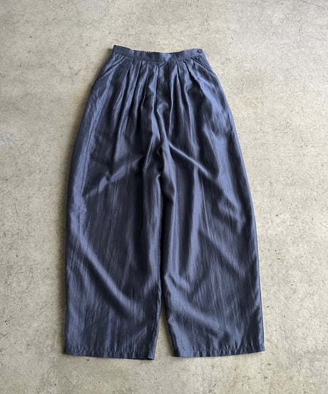 sheer lyocell tuck pants