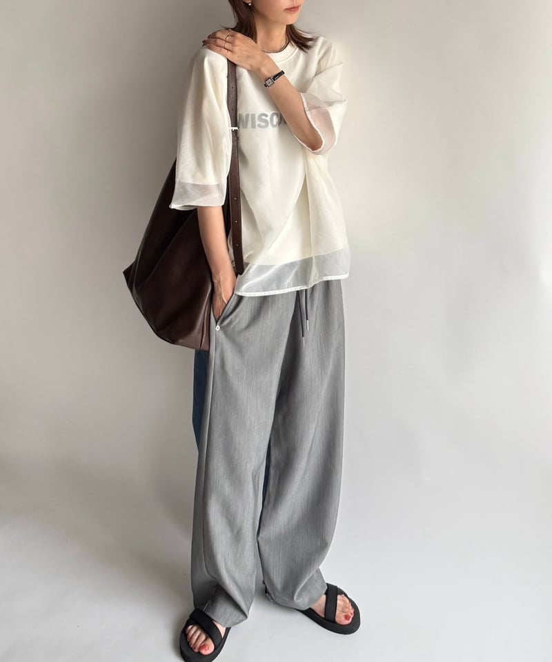 half & half denim pants | ARULLE