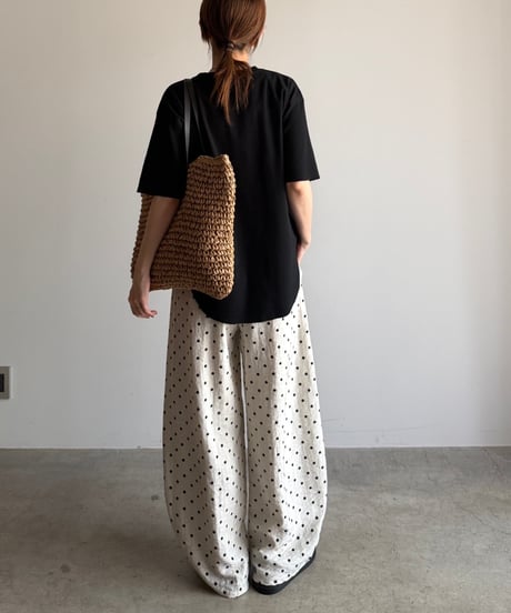 dot oval relax pants【一部予約】