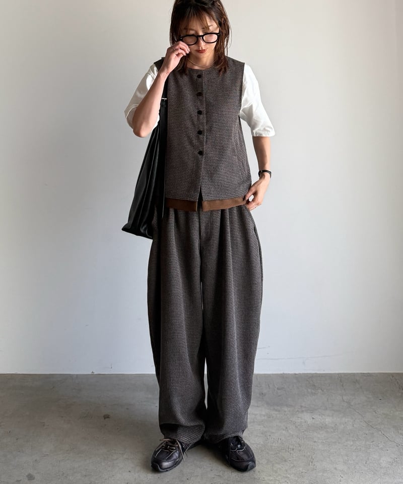 cocoon tweed pants (set up対応) | ARULLE