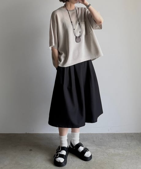 pocket box knit t-shirt【予約商品】