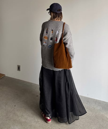 organdy flare skirt