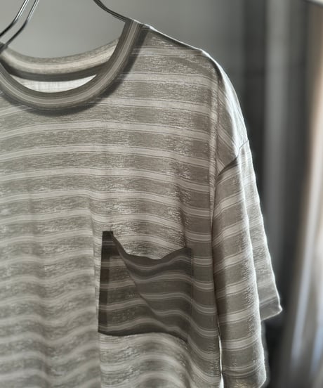 sheer border knit t-shirt