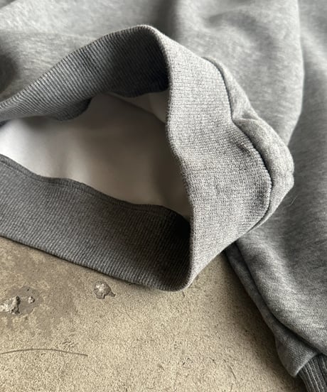denim collar polo sweat