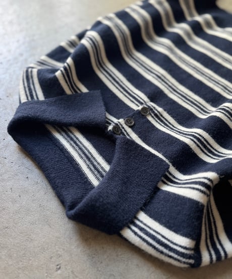 border knit polo