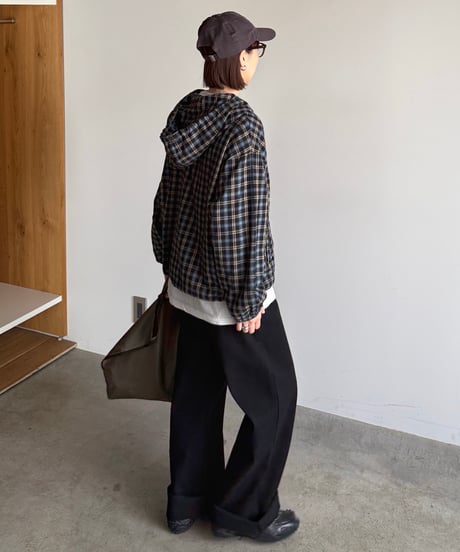 pattern hoody shirt