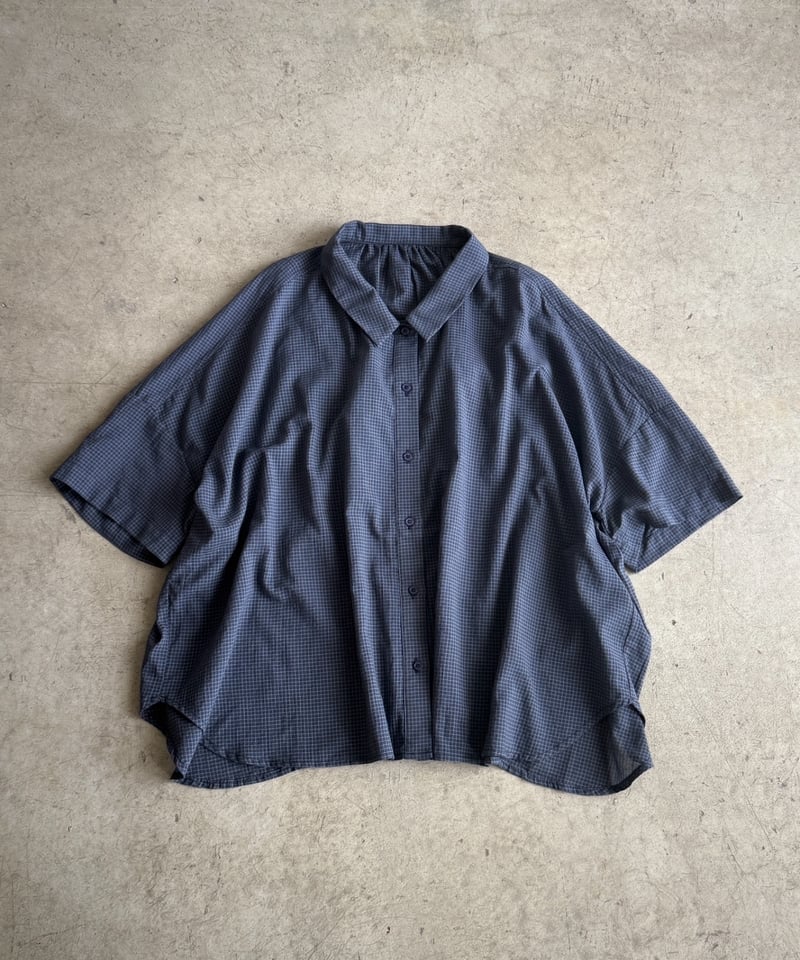 back shirring check shirt【予約商品】 | ARULLE